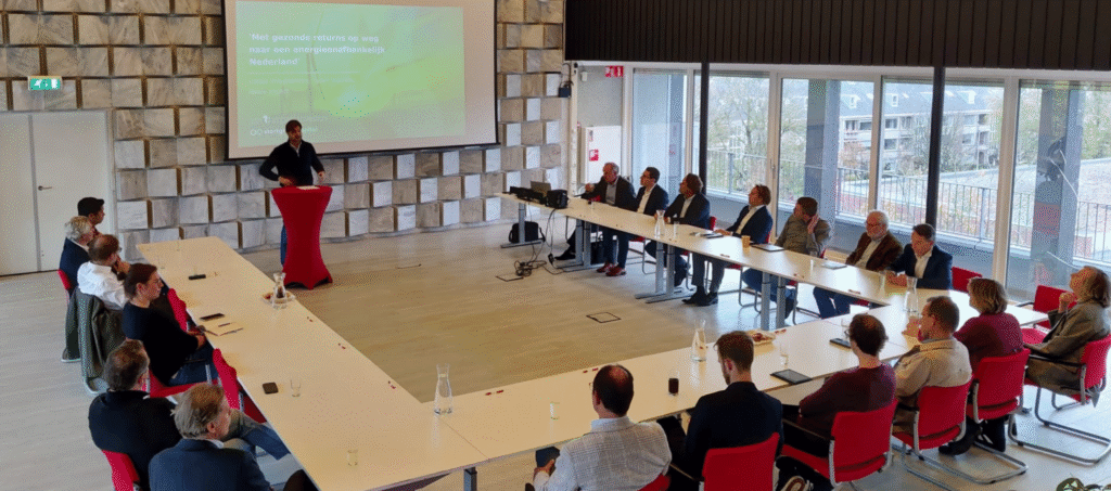 Goede energie tijdens bijeenkomst family offices,  georganiseerd door StartGreen en ASN Impact Investors.