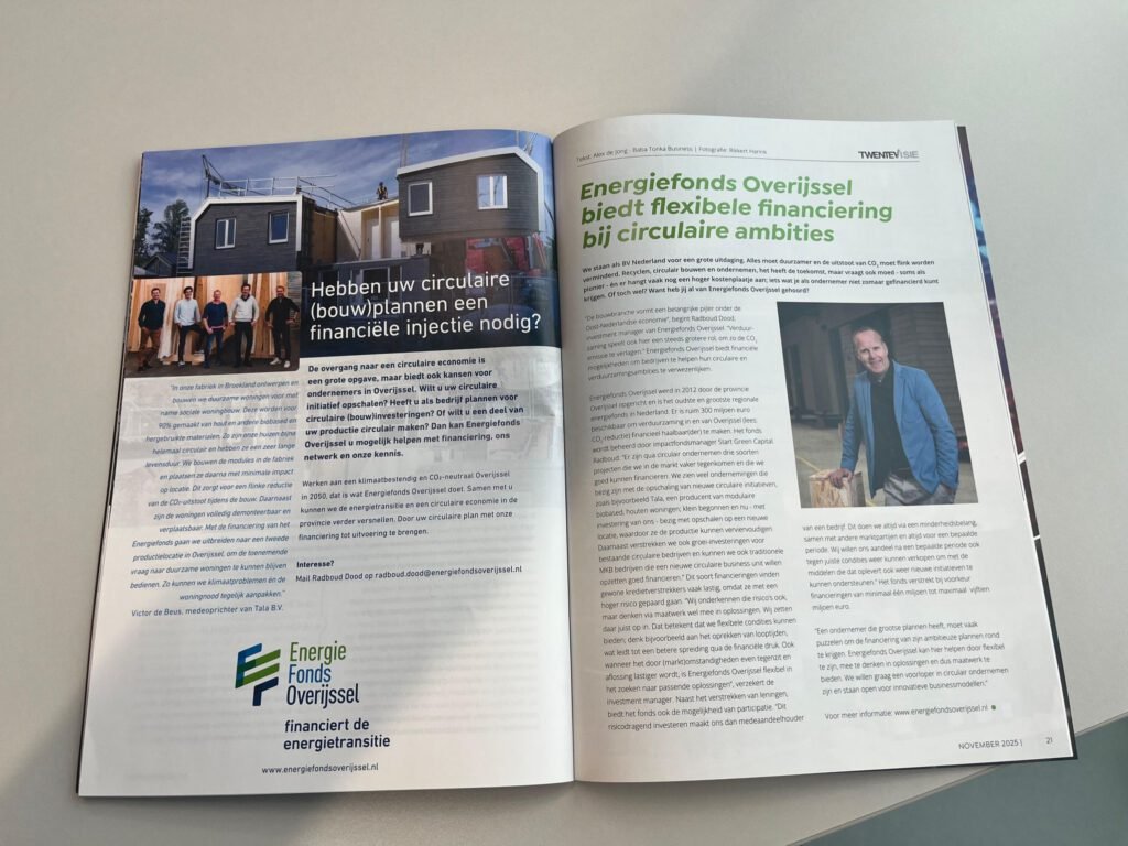 Flexibele financiering versnelt circulaire ambities in Overijssel
